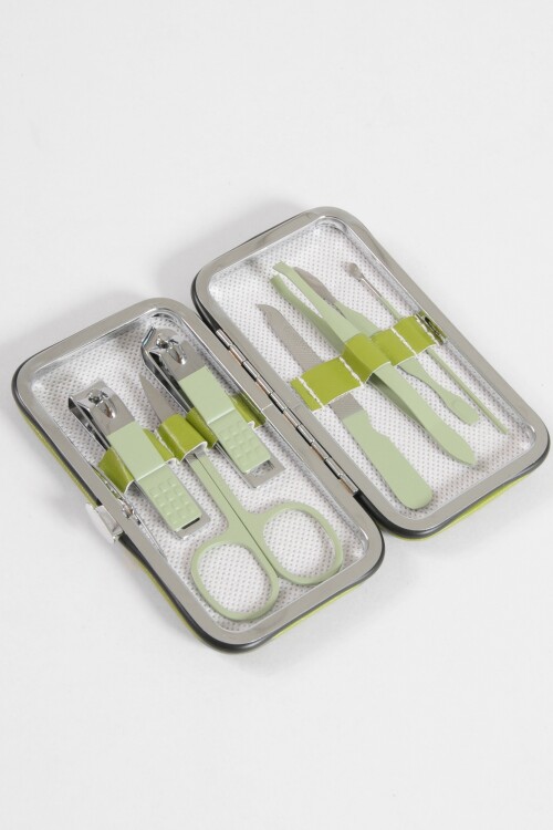 Set manicura 7 piezas verde