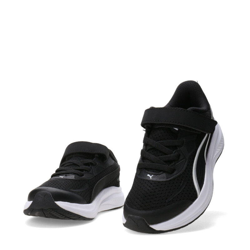 Championes de Niños Puma Skyrocket 2 Ac+ Ps Negro - Blanco