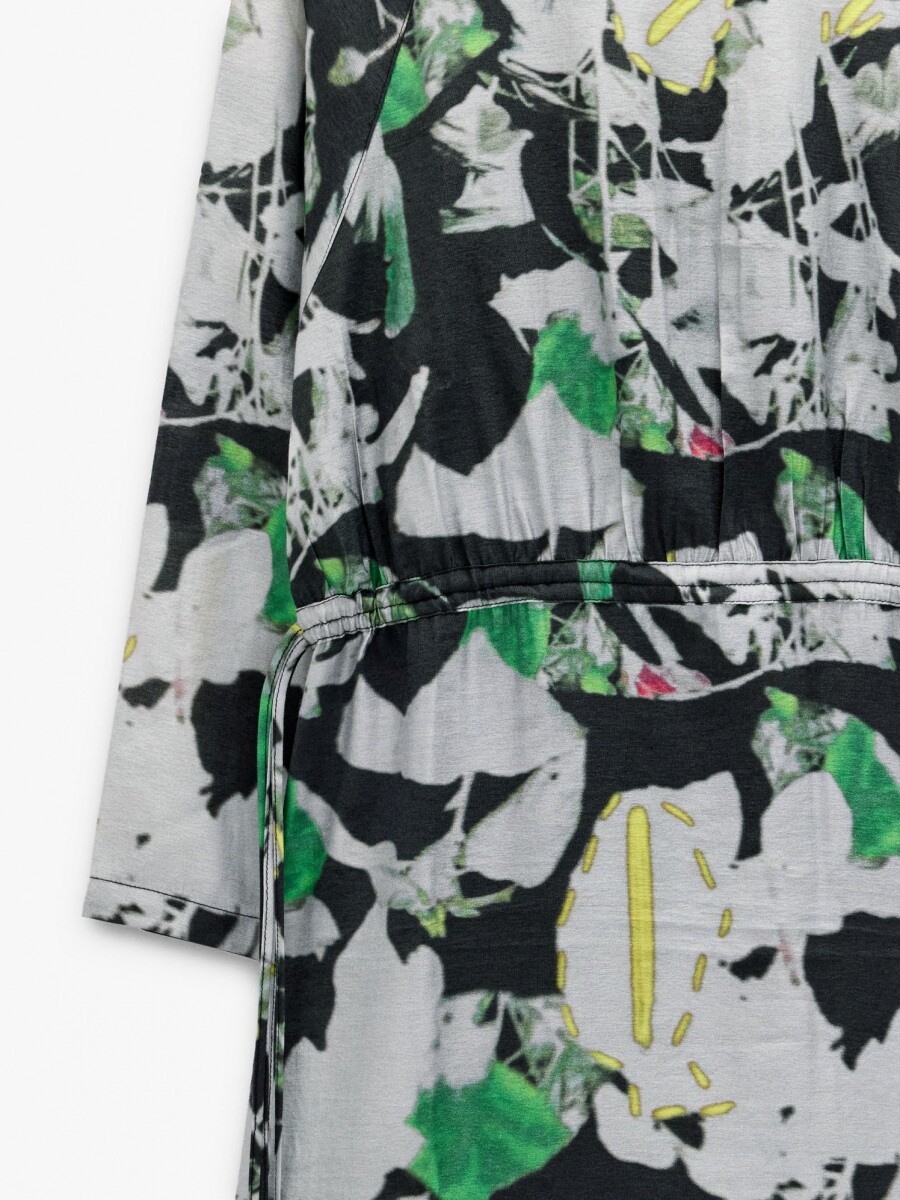 Vestido Midi Estampado Floral multicolor