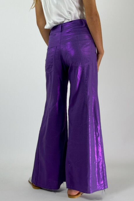 PANTALON JACINTO METALIZADO Violeta
