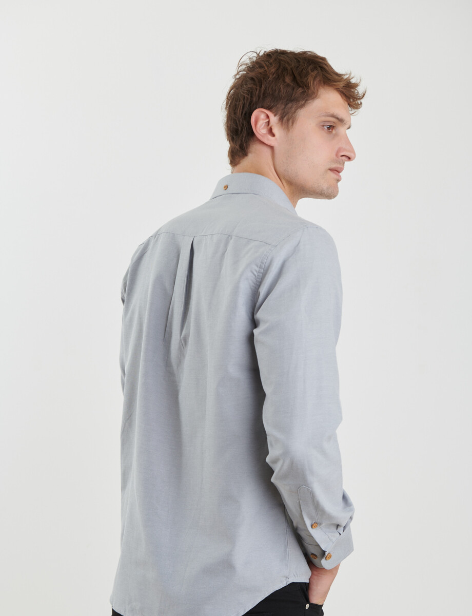 012587 CAMISA HARRINGTON LABEL Gris