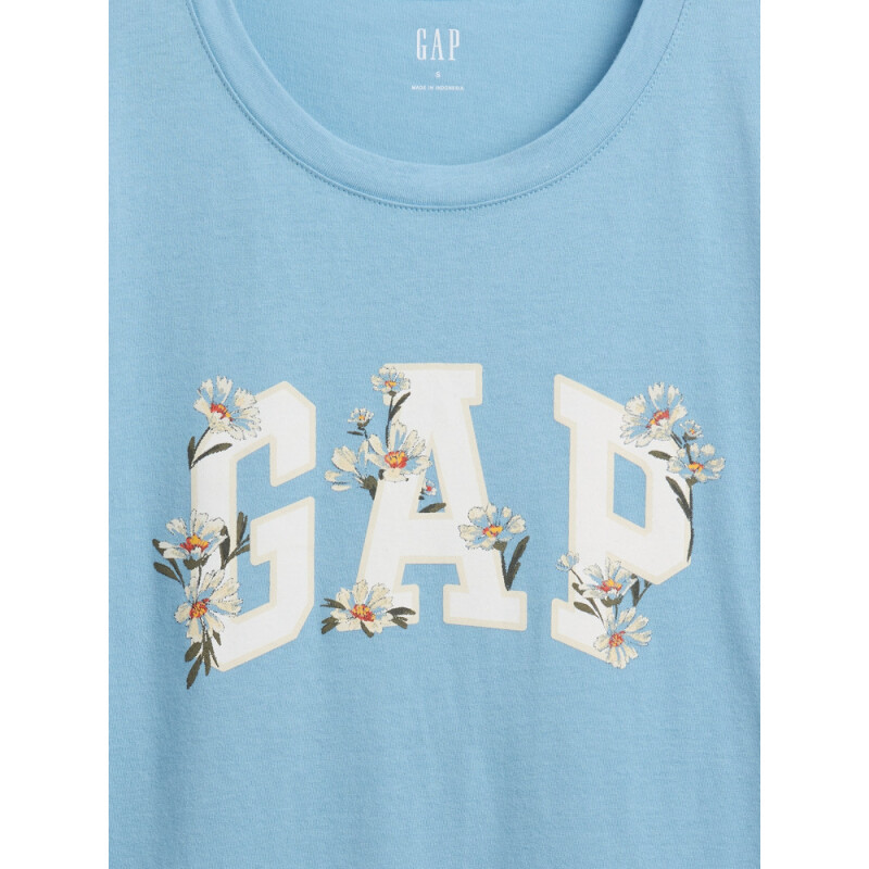 V-FRNCH SS LOGO CLSSC TEE FA25 BLUE STONE