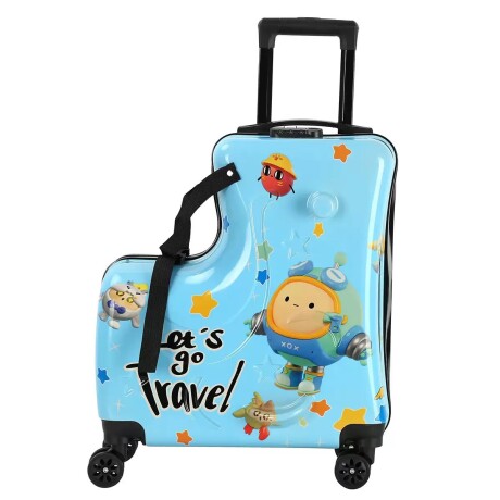 Valija Infantil - Diseños - Azul Celeste Valija Infantil - Diseños - Azul Celeste