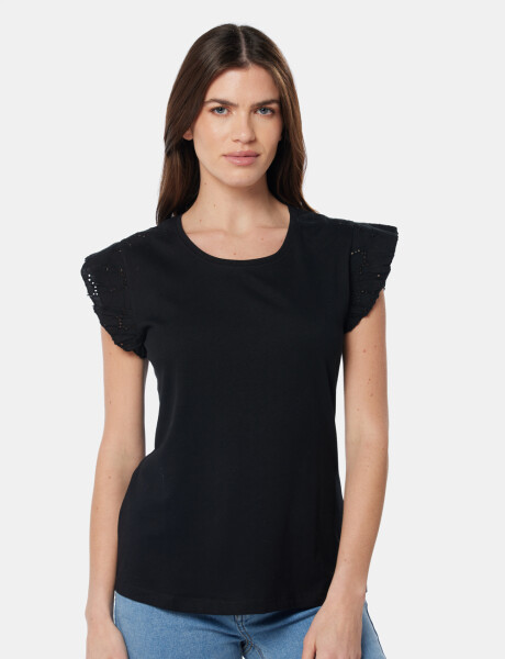 REMERA LISA Negro