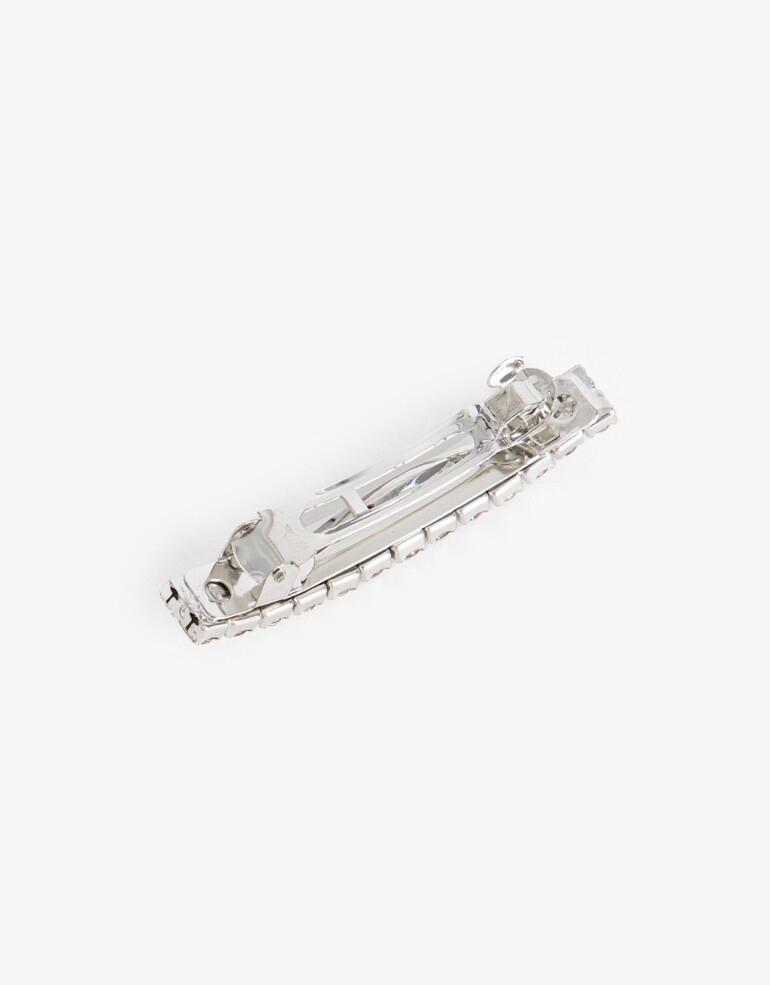 Hebillas Francesas Strass Hebilla Francesa Con Strass. - Plateado