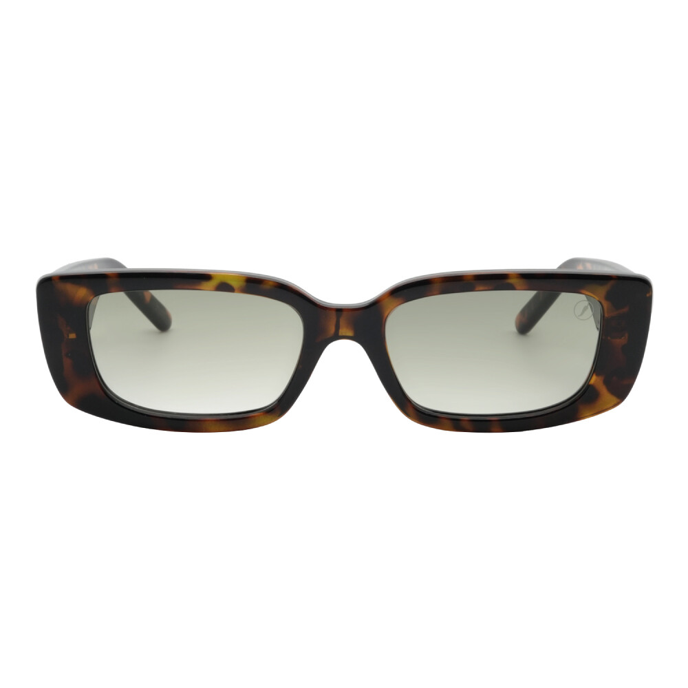 Lentes De Sol Policarbonato Lentes Coloridas Cuadrado Gradiente Verde/Marrón