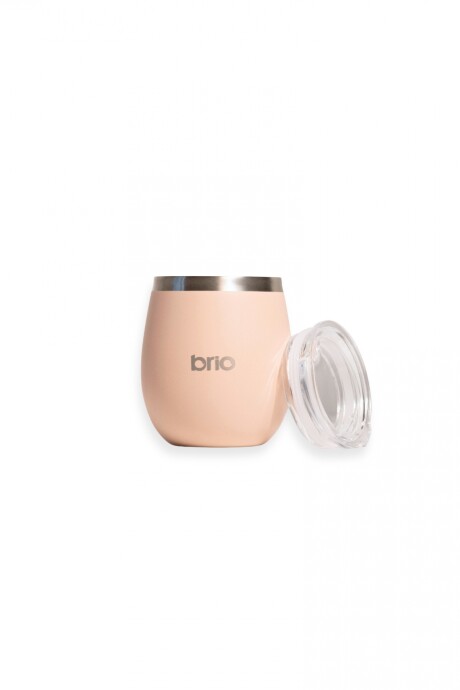 Mate Con Tapa De Acero Inox brio Redondo Durazno