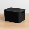 CAJA ORGANIZADORA SIMIL RATTAN 8.8LTS NEGRO CAJA ORGANIZADORA SIMIL RATTAN 8.8LTS NEGRO