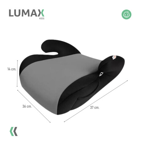 Booster Alzador de Seguridad Lumax Kids para Auto Gris