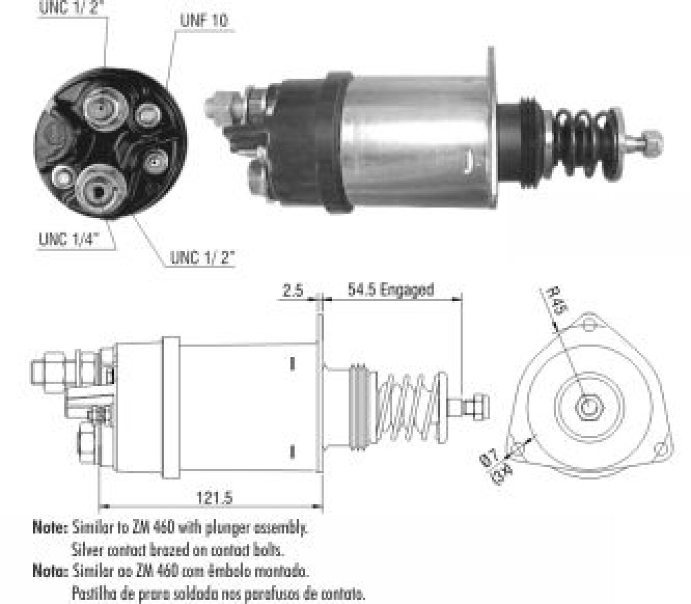 AUTOMATICO DE ARRANQUE - CUMMINS EMBOLO 37MT 24V ZM 