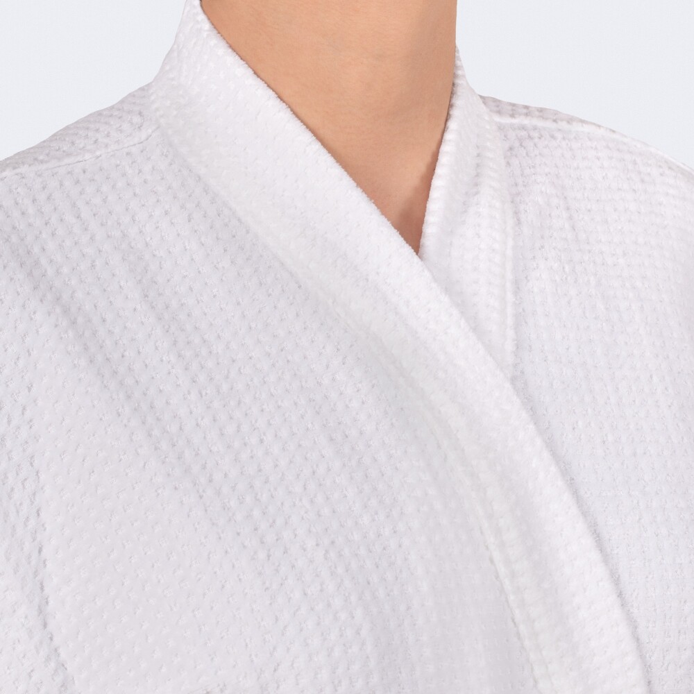 Bata de Toalla Nido de Abeja Blanco G