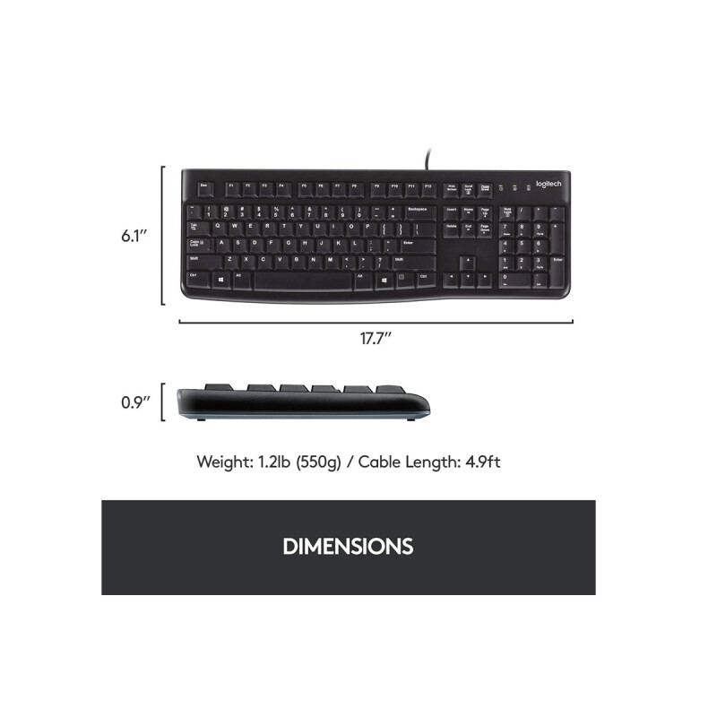 Teclado Ergonómico Logitech Cableado USB Teclado Ergonómico Logitech Cableado USB