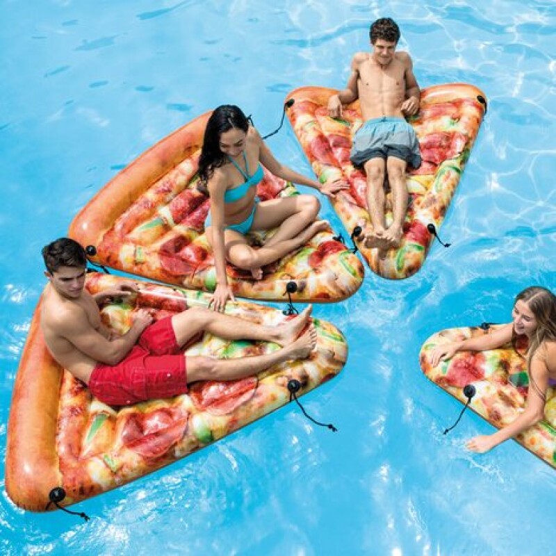 INTEX ESTERA FLOTANTE REBANADA DE PIZZA IMPRESIÓN REALÍSTICA Intex Estera Flotante Rebanada De Pizza Impresión Realística