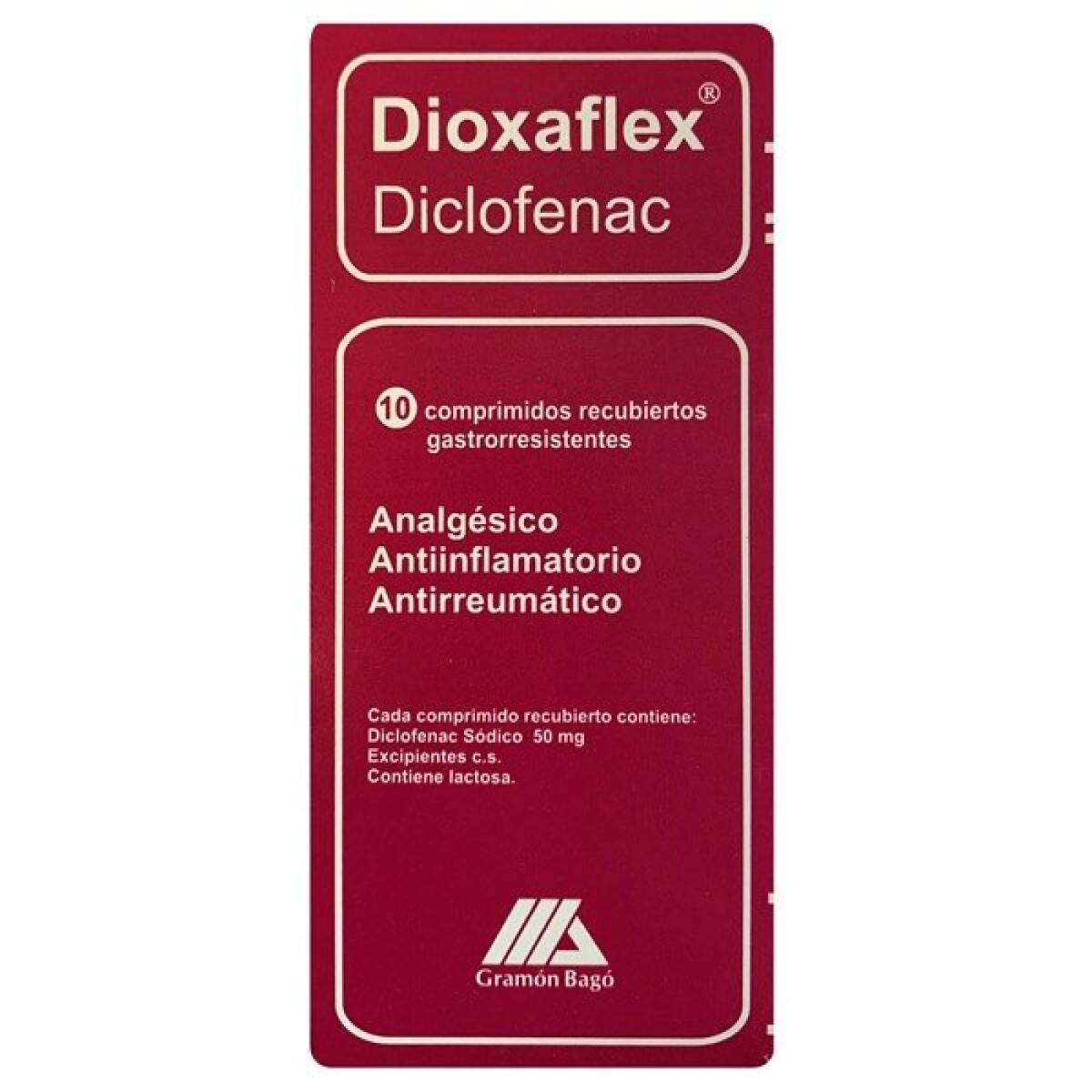 Dioxaflex x 10 comprimidos 