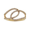 Anillo de oro amarillo 18k con circonias N8209 Anillo de oro amarillo 18k con circonias N8209