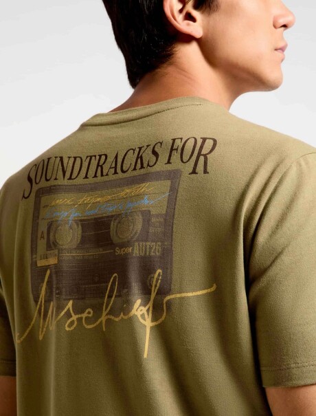 CAMISETAS MANGA CORTA CON ESTAMPA VERDE