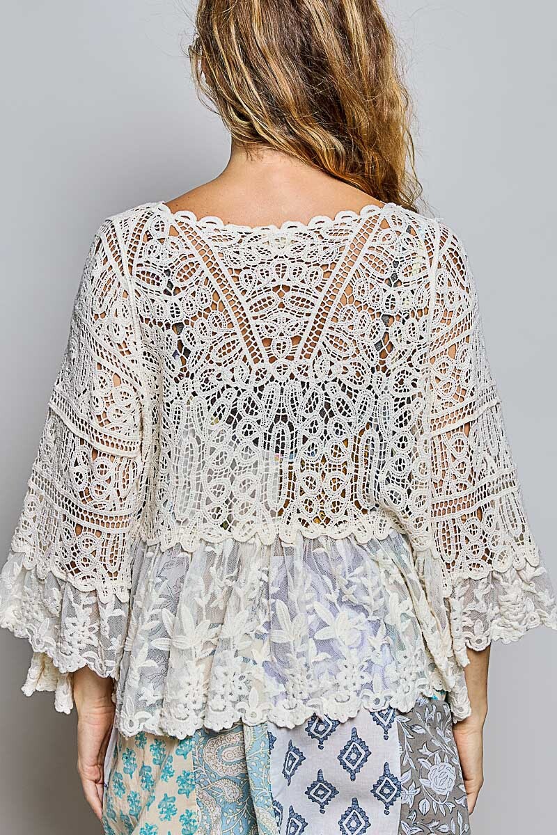 BLUSA CROCHET Natural