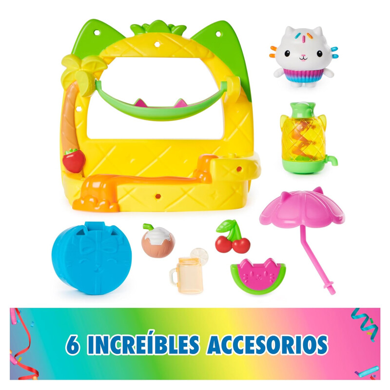 Balcón Fiestas de Batidos de Fruta Cakey La Casa de Muñeca de Gabby Balcón Fiestas de Batidos de Fruta Cakey La Casa de Muñeca de Gabby