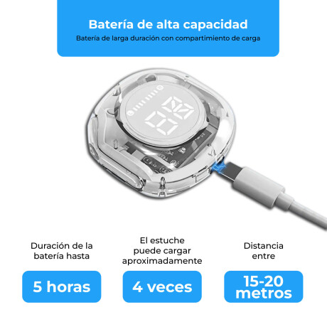 Auriculares BT Cómodos Resistente Al Agua Ideal Para Deporte Blanco