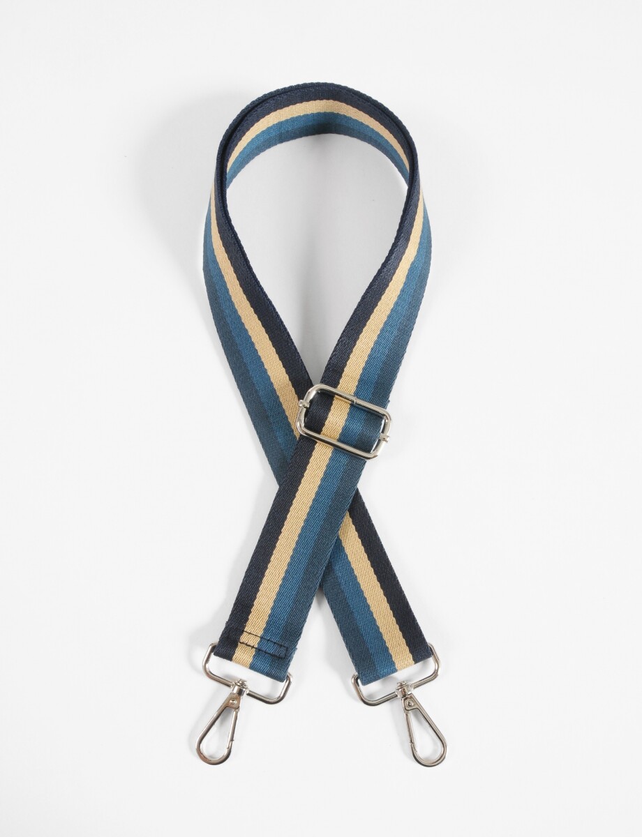 Correa para cartera franjas - azul 