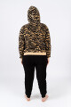 PIYAMA COMBINADO EN SHERPA ANIMAL PRINT C/NEGRO