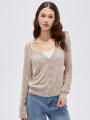 Cardigan Brau Beige