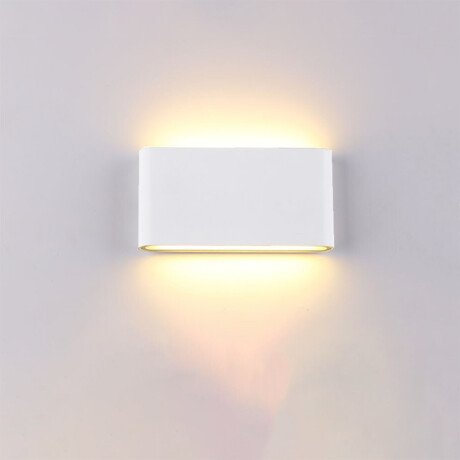 ARTEFACTO BIDIRECCIONAL OVAL Luminaria Bidireccional Oval Graz Big 12W Blanco