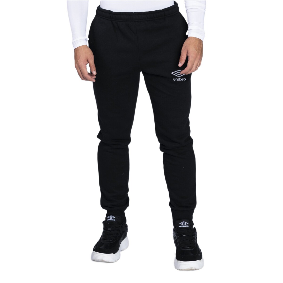 Pantalón de Hombre Umbro Felpa C/Puño Adulto - Negro 