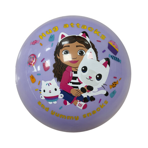 Pelota Infantil PVC La Casa de Gabby 46 cm LILA