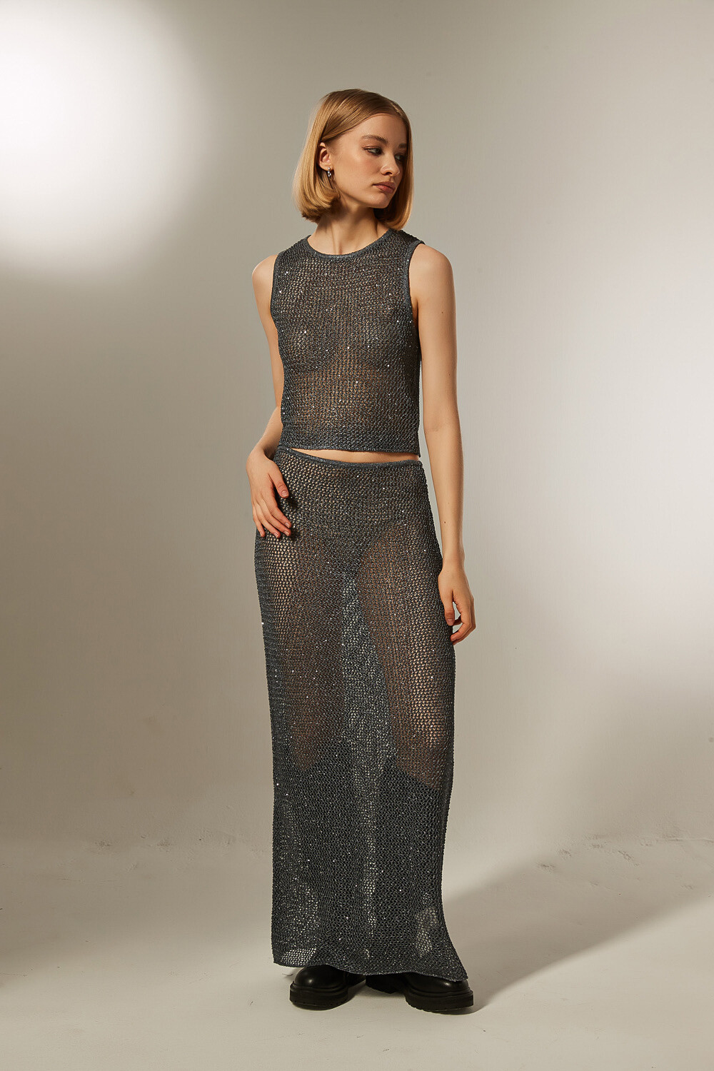 Tops Rimo Gris Oscuro