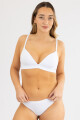 Soutien triangulo preformado cotton copa b Blanco