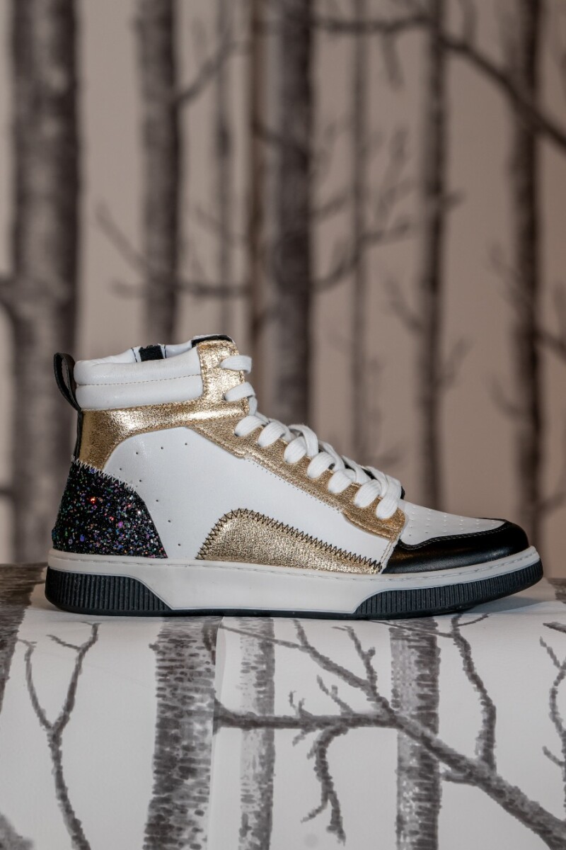 Champion botita con glitter Negro