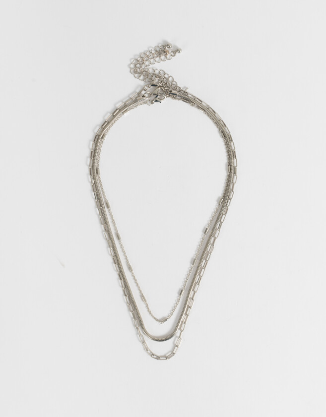 Collares Cortos De metal Collar Corto De Metal - Plateado