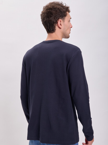 Remera textura Azul Marino
