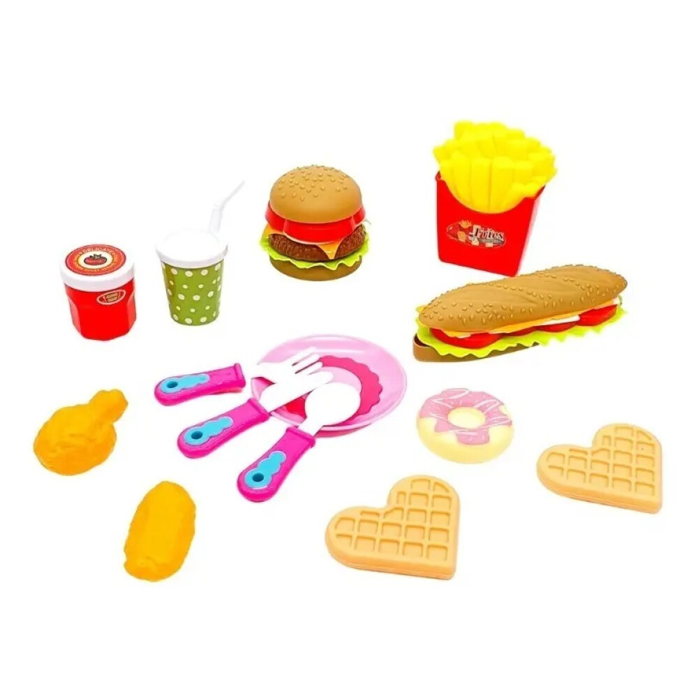 Juego De Comida Rápida - 10 Piezas Juego De Comida Rápida - 10 Piezas