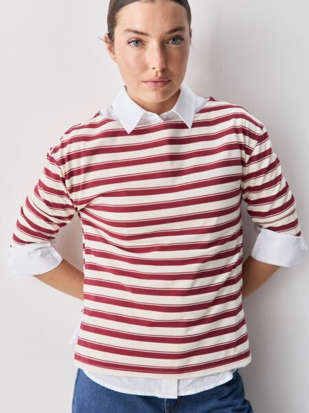 T-SHIRT ALLIE VOLPAIA BORDO CRU