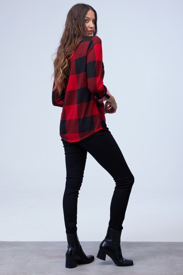 Camisa Soft Cuadrille NEGRO/ROJO