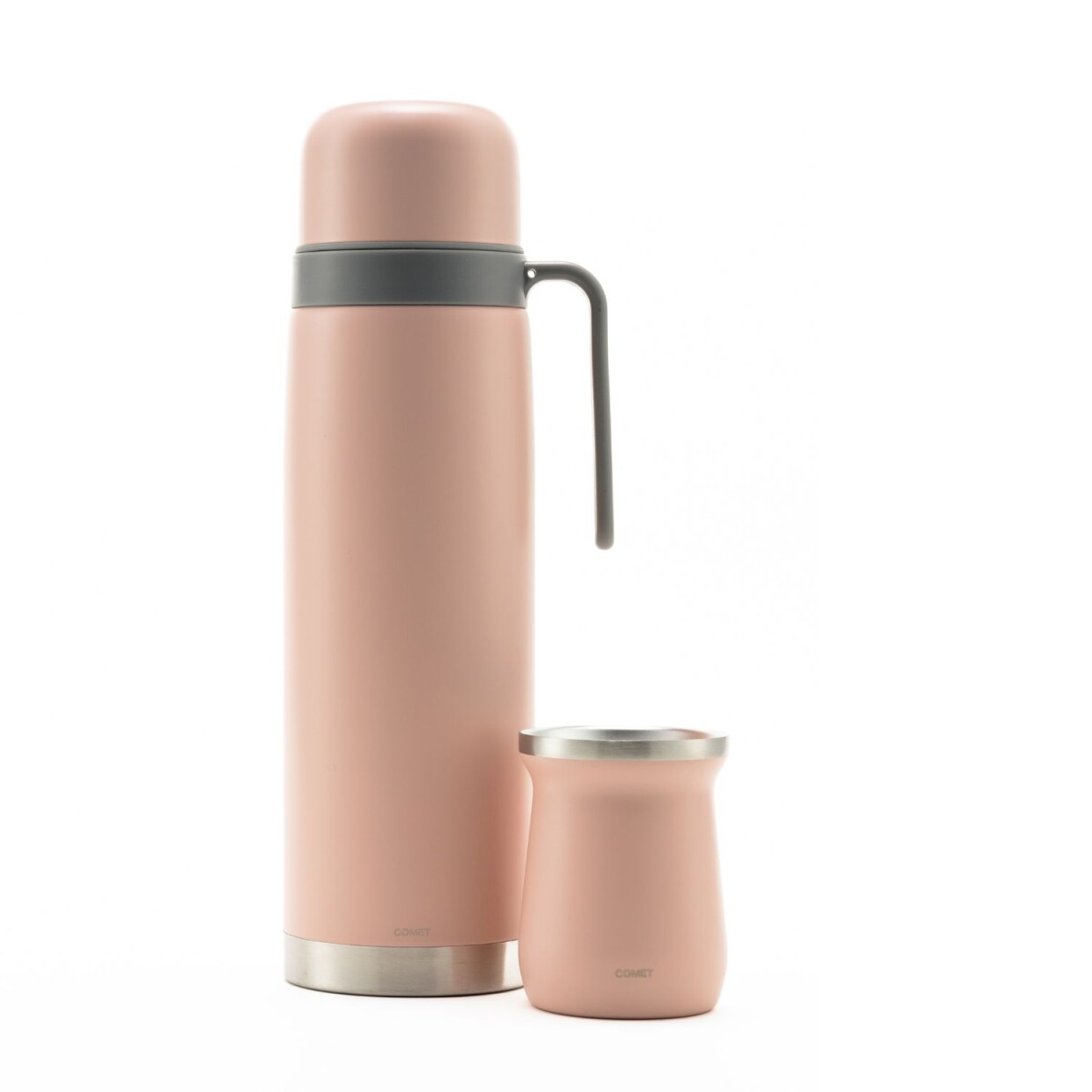 Set termo Comet Bologna 1 lt + Mate de 160 ml - Rosado 