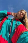 Hoodie Walabi Rojo y Petroleo