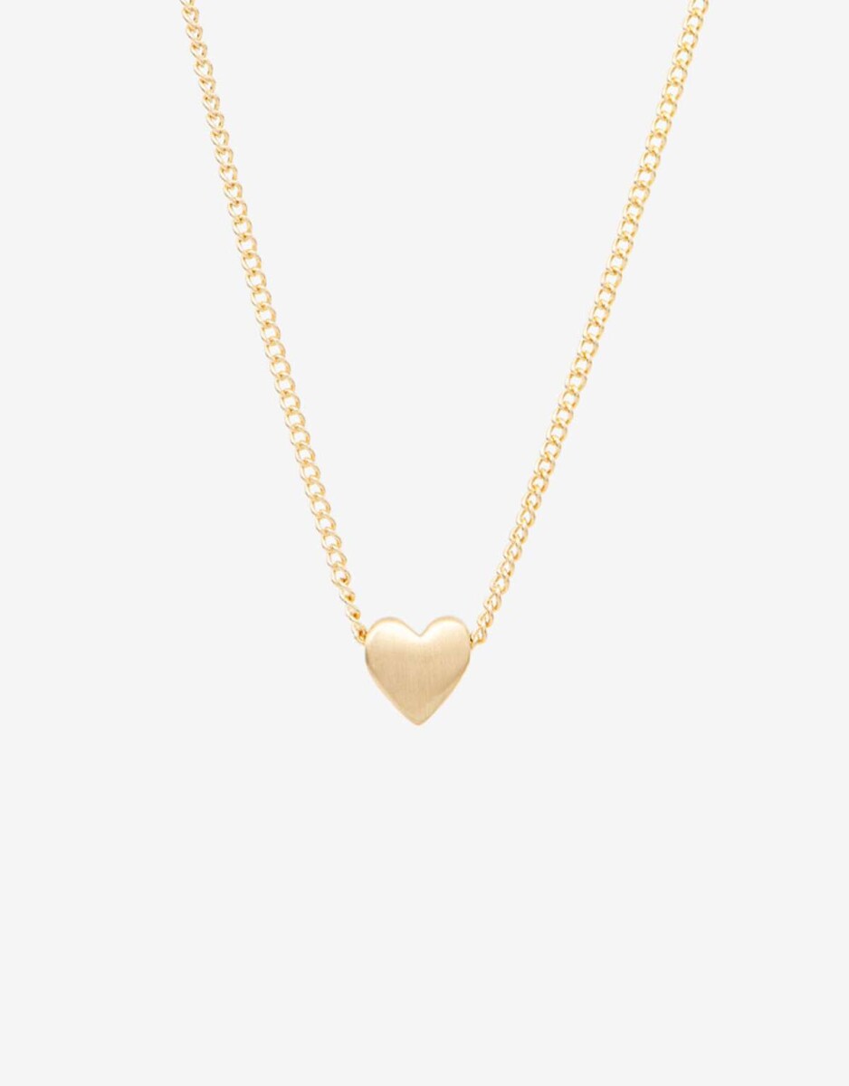 Cadena Con Corazón - Dorado 