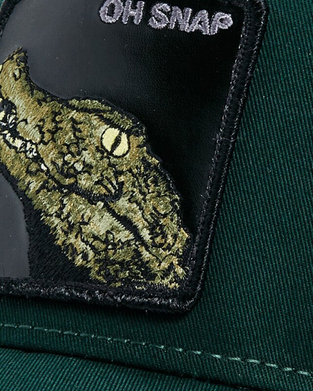 Gorra Goorin Bros Trucker Baseball - The Oh Snap Alligator Verde