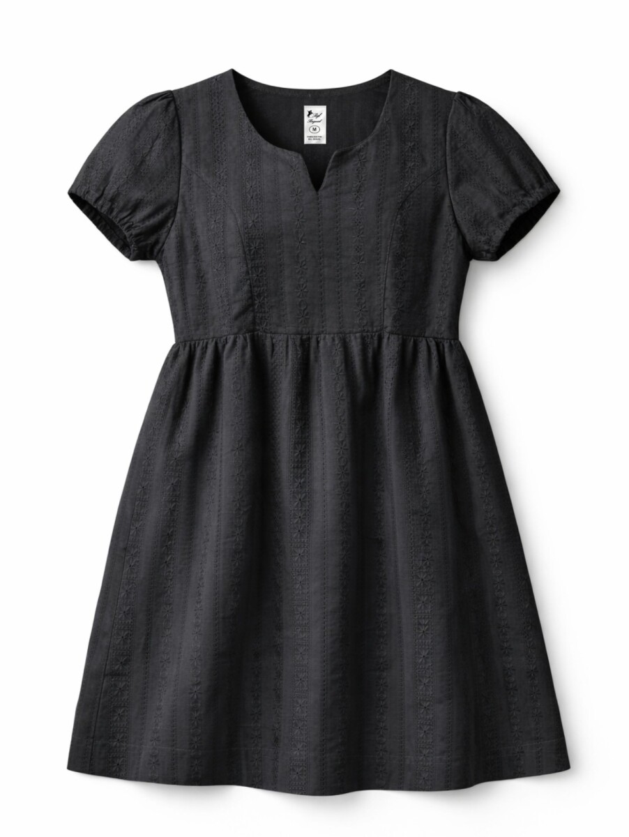 Vestidos broderie - Negro 