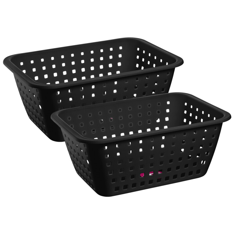 Set x2 Cestos extra grande 14 lts NEGRO