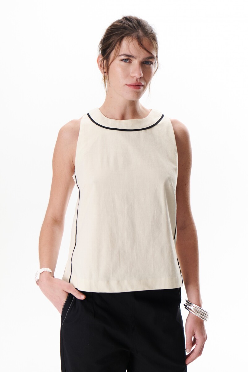 TOP LINO STRECH VIVI - BEIGE 