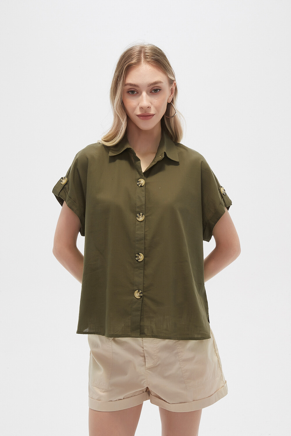 Camisa Taif Verde Oliva Oscuro