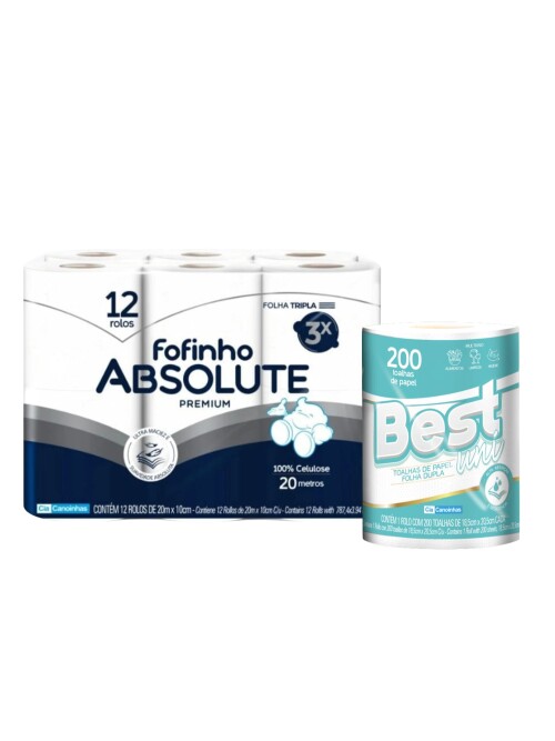 Papel Higienico Fofinho Triple Hoja 12x20mts Papel Higienico Fofinho Triple Hoja 12x20mts