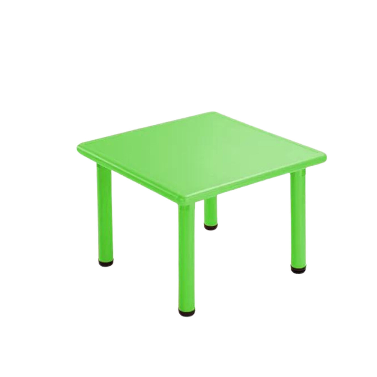 Mesa Cuadrada de Plástico y Metal para Niños 60x60cm - Verde claro 