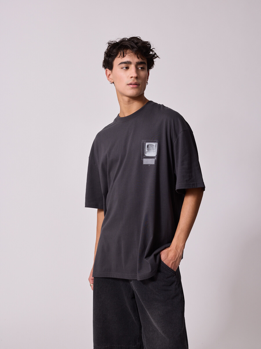 T-SHIRT GASTEL DIXIE Gris Oscuro