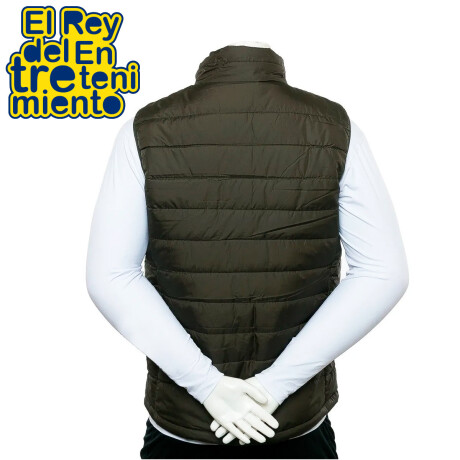 Chaleco Abrigo Topper Inflado Impermeable Para Hombre Verde Oliva