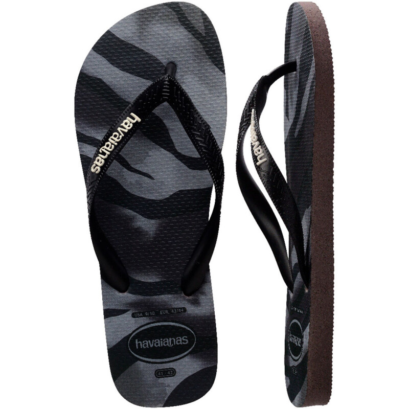 Sandalias de Hombre Havaianas Top Camu Negro - Gris